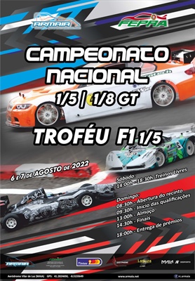3ª. Prova do Campeonato Nacional 1/5 Pista , 1/8 GT e Troféu Nacional 1/5 F1